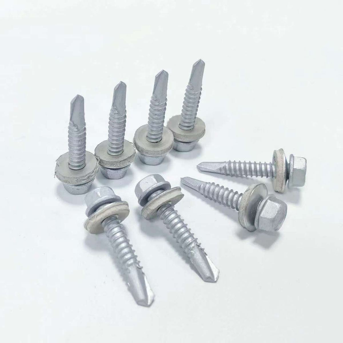 Hex head selfdrlling screw with EPDM